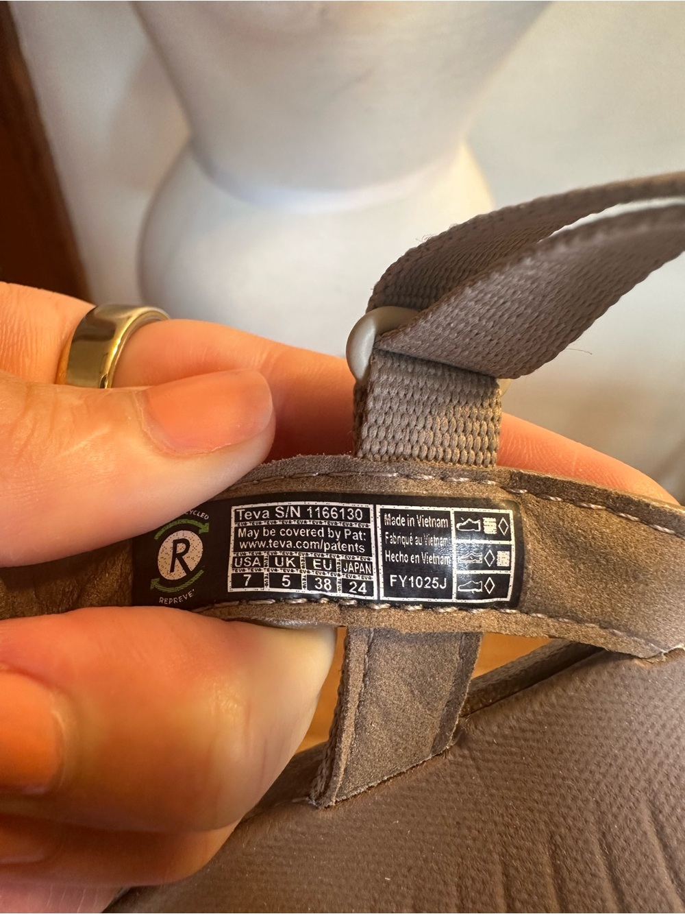 Teva Women's Taupe Multi-Strap Comfort Sandals - Picture 4 of 4